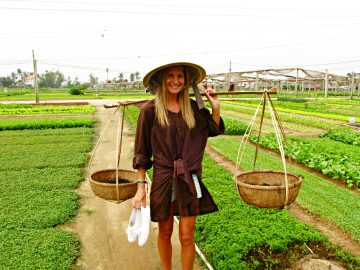 Lantern Making - Be a real farmer at Tra Que Village